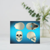 角度からの人間スカルの違う見解 ポストカード (スタンド正面)