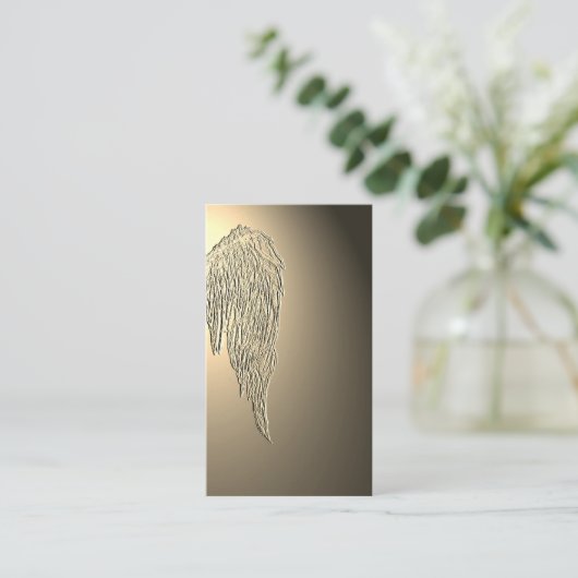 角度によっては翼の金軽い名刺が飛びます 名刺 (スタンド正面)