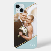 角度モダンモノグラムのカスタム写真 Case-Mate iPhoneケース (裏面)