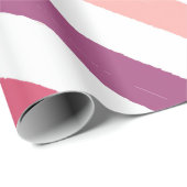 角度付き水カラーのストライプ ラッピングペーパー (ロールコーナー)