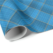 角度付き青い格子模様 ラッピングペーパー (ロールコーナー)