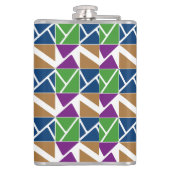 角度内の違う三角形グラフィックデザイン フラスク (裏面)