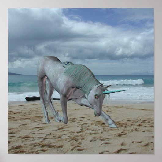 角張ったユニコーンのポスター ポスター (正面)