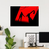 角張った ポスター (ホームオフィス)