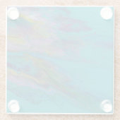 角形ガラスコースター ガラスコースター (裏面)