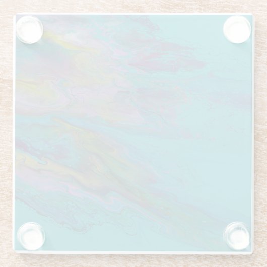 角形ガラスコースター ガラスコースター (裏面)