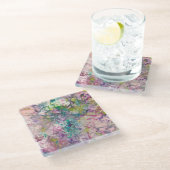 角形ガラスタイルのコースター ガラスコースター (アングル)