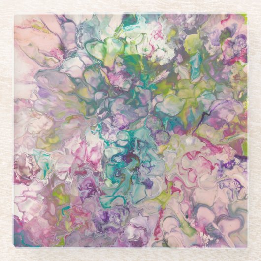 角形ガラスタイルのコースター ガラスコースター (正面)