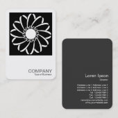 角形写真0497 – 幾何学花（丸） 名刺 (正面/裏面)