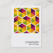 角形写真0545 – 六角形パターン01 名刺 (正面)