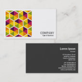 角形写真(v2) – 六角パターン01 名刺 (正面/裏面)