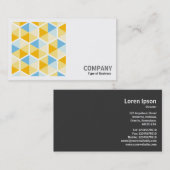 角形写真(v2) – 六角パターン03 名刺 (正面/裏面)