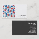 角形写真(v2) – 六角パターン05 名刺 (正面/裏面)