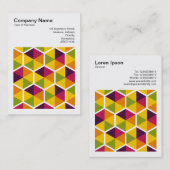 角形写真(v3) – 六角形パターン01 名刺 (正面/裏面)