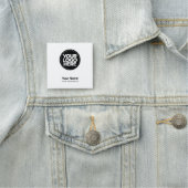 角形従業員ピン名タグまたはロゴ付き磁気 名札 (インサイチュ)