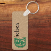 角形植物装飾首都C キーホルダー (裏面)