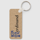 角形植物装飾首都F キーホルダー (裏面)