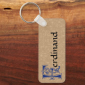 角形植物装飾首都F キーホルダー (正面)