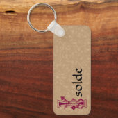 角形植物装飾首都I キーホルダー (正面)