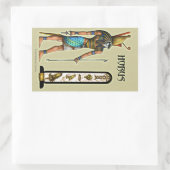 角形長方形ステッカー 長方形シール (バッグ)