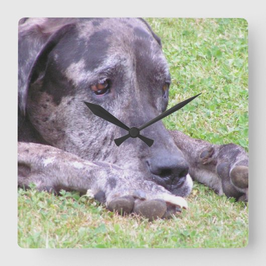 角時計 – カスタマイズ スクエア壁時計 (正面)