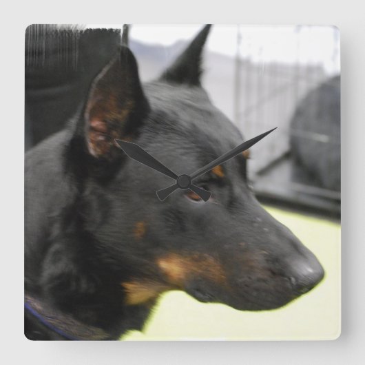 角時計 – カスタマイズ スクエア壁時計 (正面)