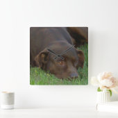 角時計 – カスタマイズ スクエア壁時計 (ホーム)