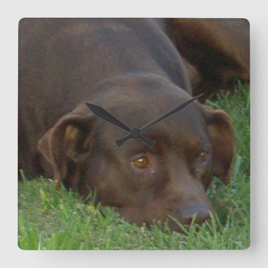 角時計 – カスタマイズ スクエア壁時計 (正面)