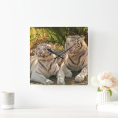 角時計 – カスタマイズ スクエア壁時計 (ホーム)