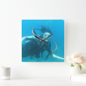 角時計 – カスタマイズ スクエア壁時計 (ホーム)