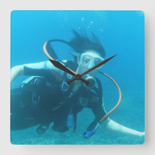 角時計 – カスタマイズ スクエア壁時計 (正面)