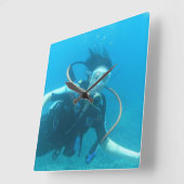 角時計 – カスタマイズ スクエア壁時計 (傾斜)