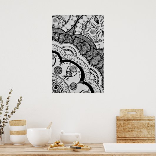 角曼荼羅。 ポスター (キッチン)