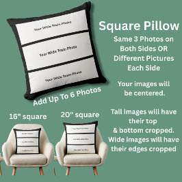 角枕に自分の6 6枚のワイド写真 クッション