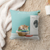 角枕、猫付洗濯室 クッション (ブランケット)