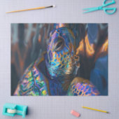 角柱ウミガメのカラフル切り離 薄葉紙 (クラフト)