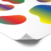 角柱カラフル虹彩動物 ポスター (角)