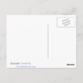 角柱フクロウイラストレーション ポストカード (裏面)