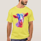 角柱ヤギ Tシャツ (正面)