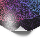 角柱旋回 | レインボーフラクタルフェザーアート フォトプリント (角)