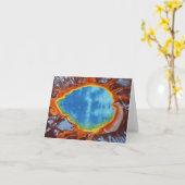 角柱春グリーティングカード カード (黄色い花)