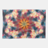 角柱状の万華鏡サイケデリック曼荼羅 キッチンタオル (横)