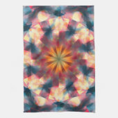 角柱状の万華鏡サイケデリック曼荼羅 キッチンタオル (縦)