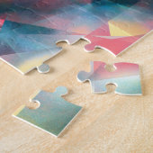 角柱状の万華鏡サイケデリック曼荼羅 ジグソーパズル (側面)