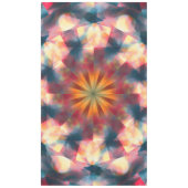 角柱状の万華鏡サイケデリック曼荼羅 テーブルクロス (正面)