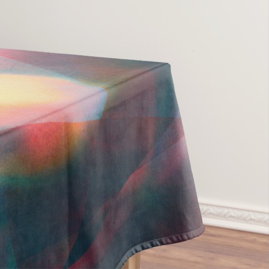 角柱状の万華鏡サイケデリック曼荼羅 テーブルクロス (インサイチュ)
