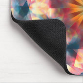 角柱状の万華鏡サイケデリック曼荼羅 マウスパッド (コーナー)