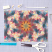 角柱状の万華鏡サイケデリック曼荼羅 薄葉紙 (クラフト)