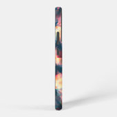 角柱状の万華鏡サイケデリック曼荼羅 SAMSUNG GALAXYケース (右側面)