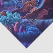 角柱状ウミガメとサンゴの分離 薄葉紙 (詳細)